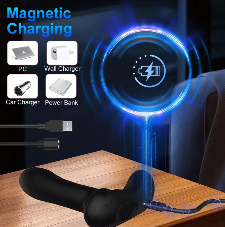 Male Anal Vibrator Wiggle Prostate Massager with Wireless Remote Butt Plug Vibrating Anus Masturbator Sex Toys
