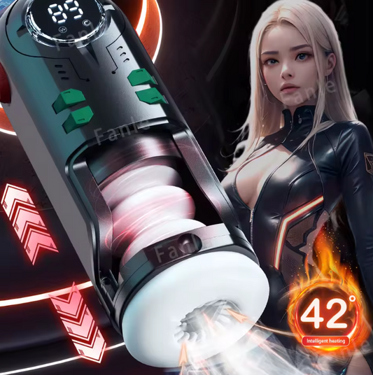 Pocket Pussy Telescopic Stroking Machine Men Sex Toys 12cm Thrusting Distance Hands Free Automatic Male Masturbator Devices